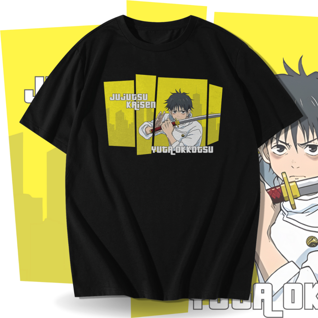 Jual Kaos Baju Jujutsu Kaisen Yuta Okkotsu 100 Cotton Combed 30s