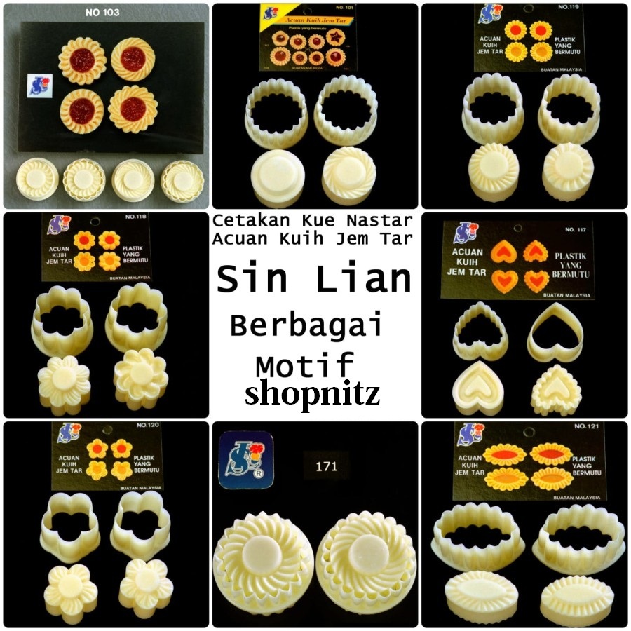 Jual Cetakan Sin Lian Nastar Cetakan Kue Kering Acuan Kuih Jem Tar