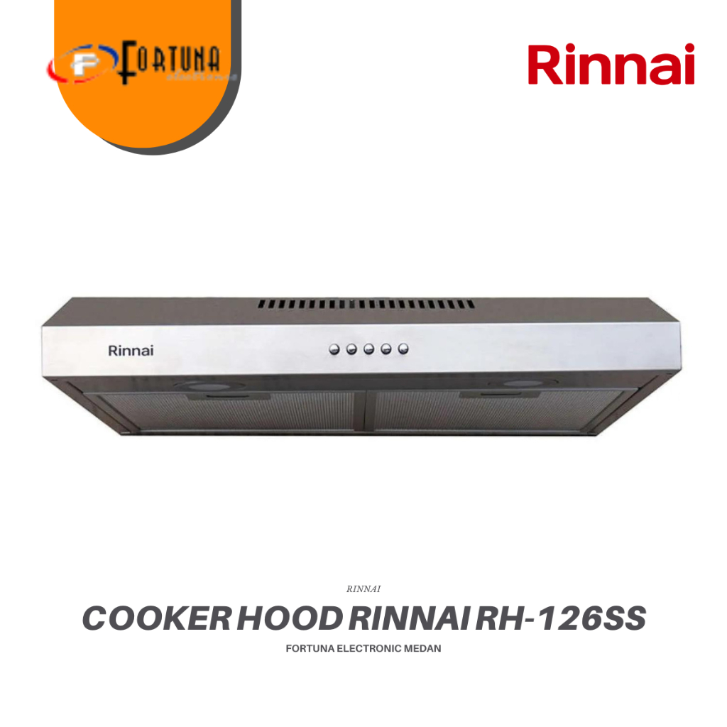 Jual Rinnai Cooker Hood Rh Ss Silver Cm Penghisap Asap Medan