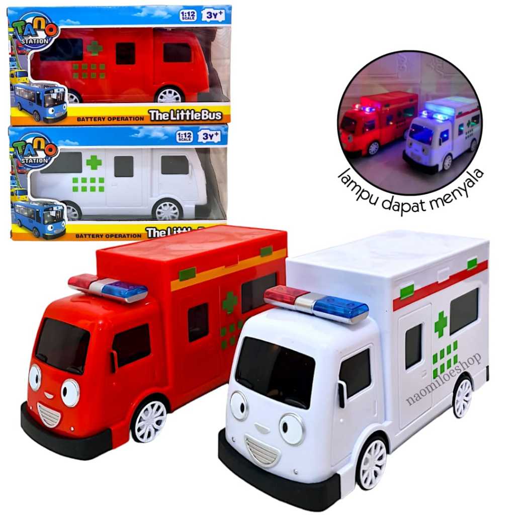 Jual Mainan Mobil P K Tayo Ambulance Lampu N Fire Rescue Pemadam