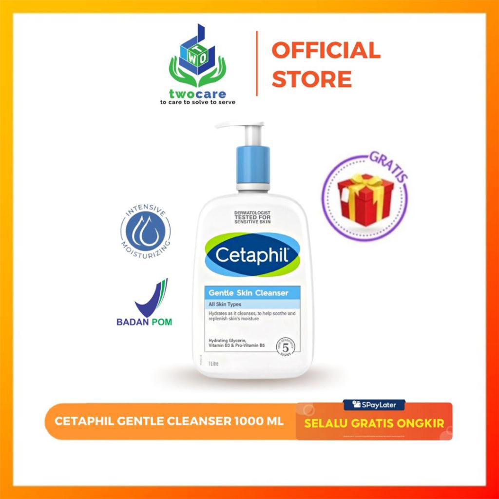 Jual Cetaphil Gentle Skin Cleanser 1000ml Sabun Pembersih Muka Untuk