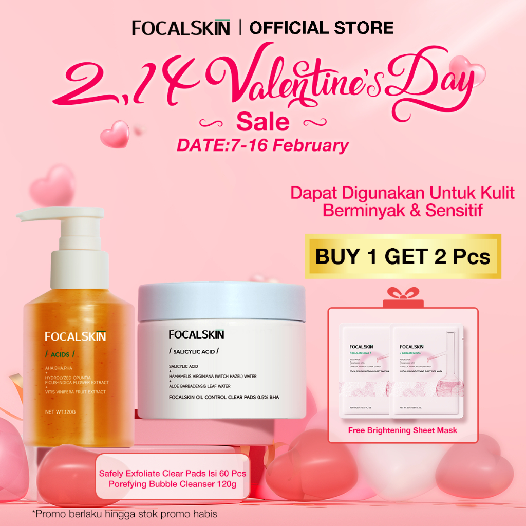 Jual Focalskin Paket Combo Safely Exfoliate Clearpads Porefying