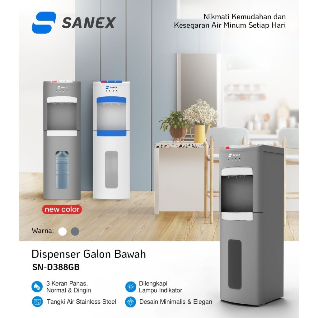 Jual Sanex Dispenser Galon Bawah Kran Panas Dingin Normal Sn D D