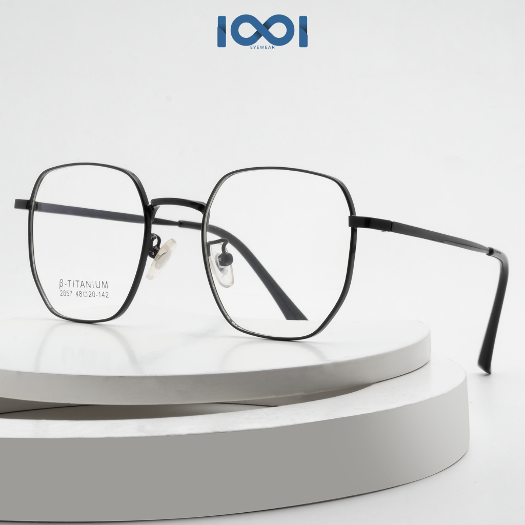 Jual IOOI Eyewear Kacamata Kotak Titanium Retro Anti Radiasi