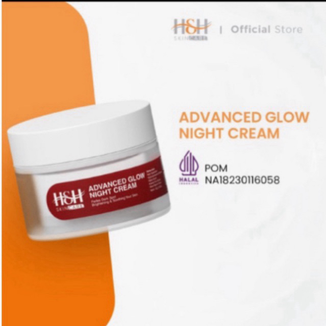 Jual H H Advanced Glow Night Cream Krim Malam Pencerah Super