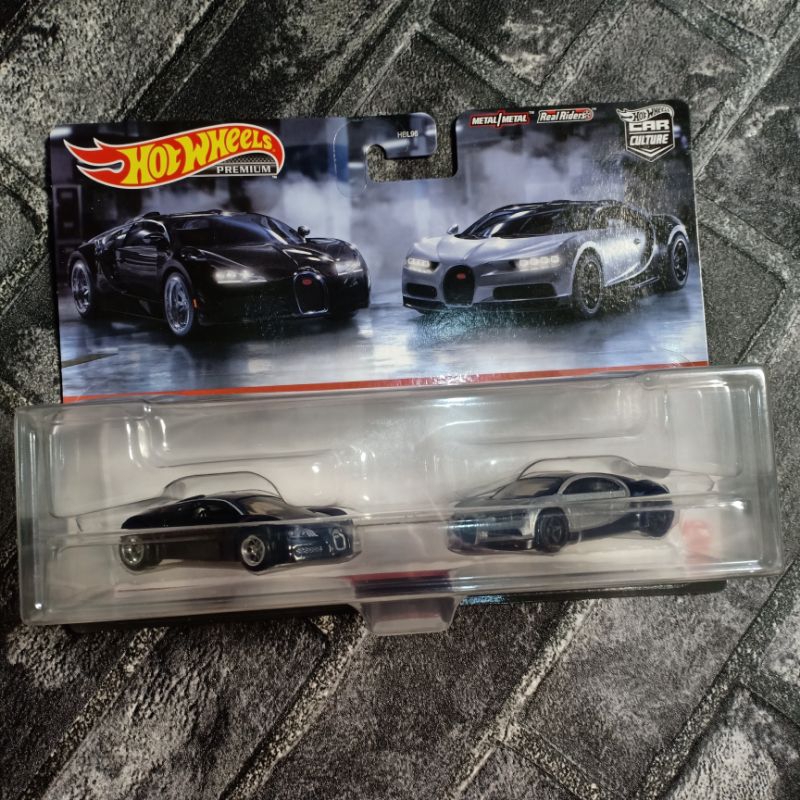 Jual Hot Wheels Bugatti Chiron Veyron Premium Twin Pack Original SNI Shopee Indonesia