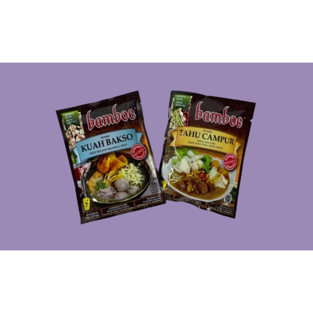 Jual Bamboe Export Quality Bumbu Masak Instan Seri Kudapan Kuah Bakso