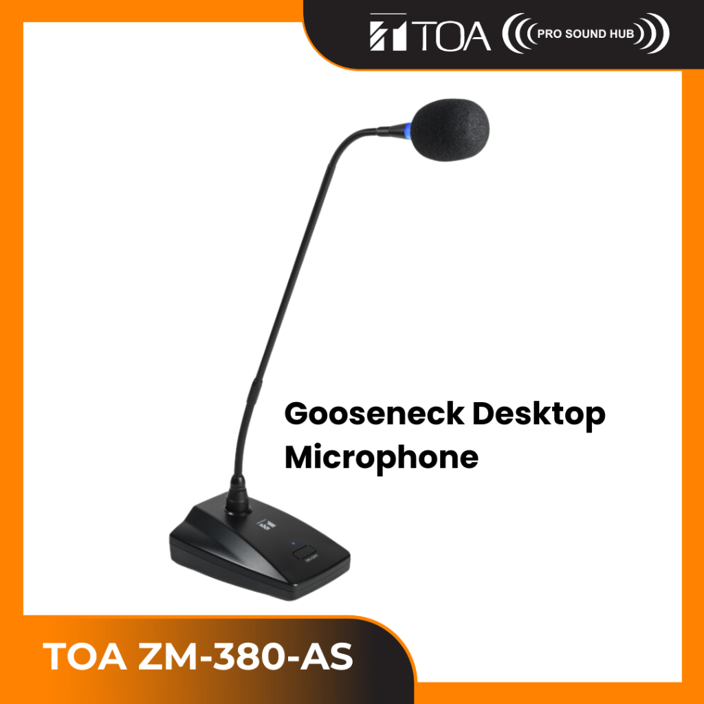 Jual TOA ZM 380 AS ZM380AS ZM380 Mic Mimbar Podium Gooseneck Microphone