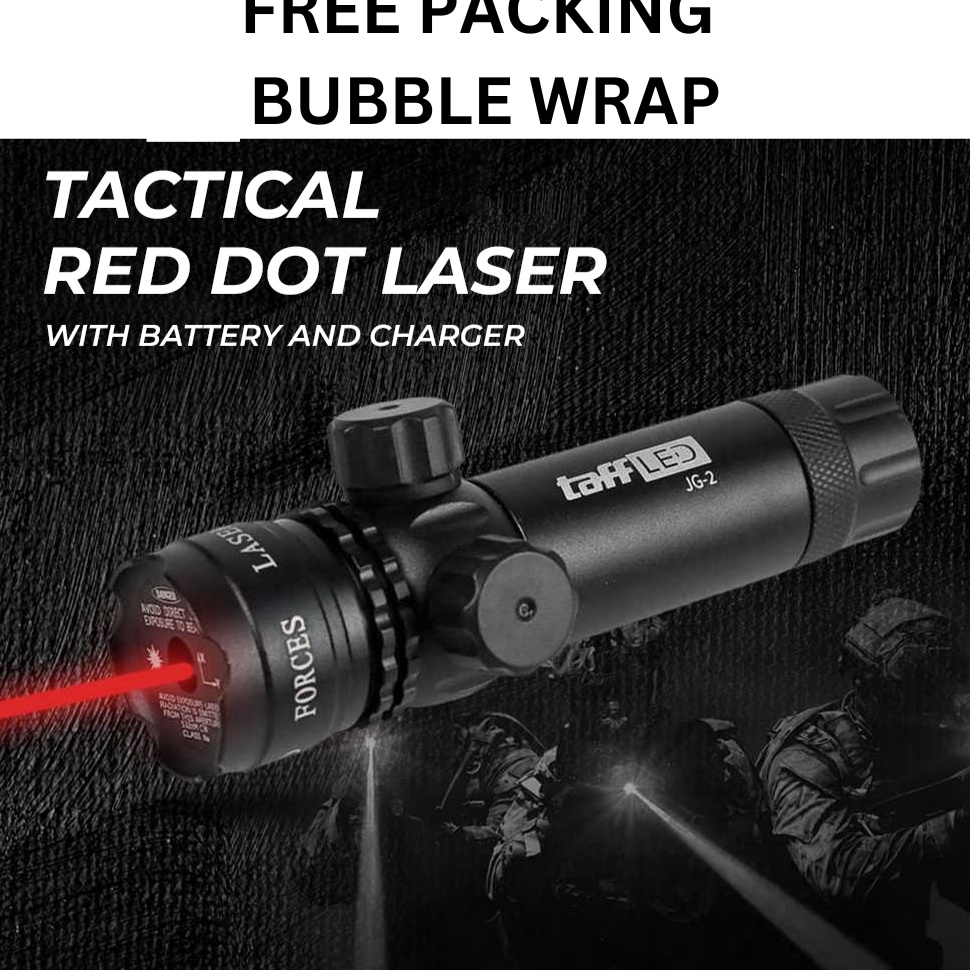 Jual ORIGINAL Paket Lengkap Tactical Red Dot Laser Gun Scope Mount