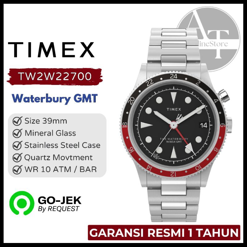 Jual Jam Tangan Pria Timex TW2W22700 Waterbury Traditional GMT ORIGINAL