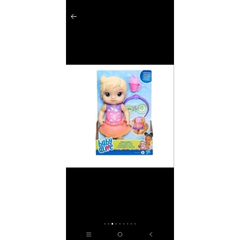 Jual Baby Alive Rainbow Spa Baby Doll Blonde Hair Brown Hair Shopee