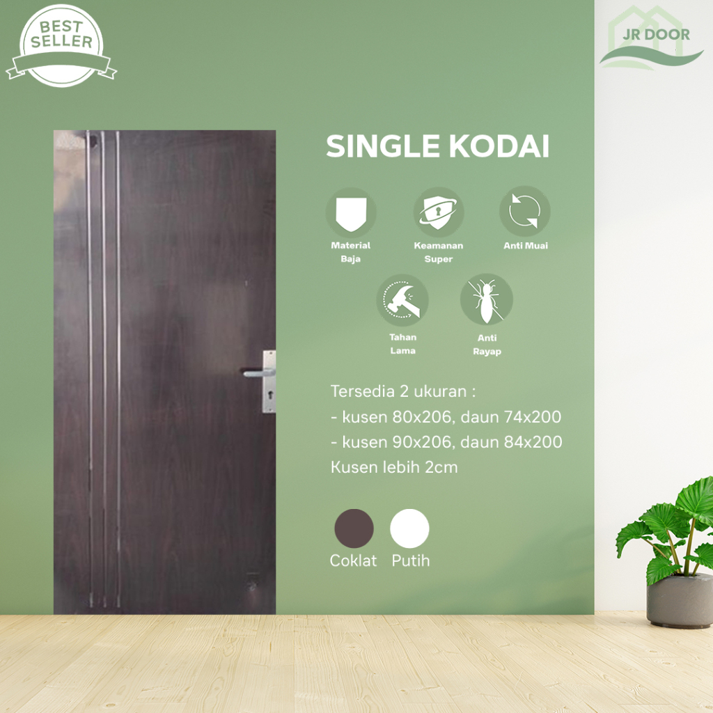 Jual JR DOOR KODAI TX Pintu Baja Single Satu Set Lengkap