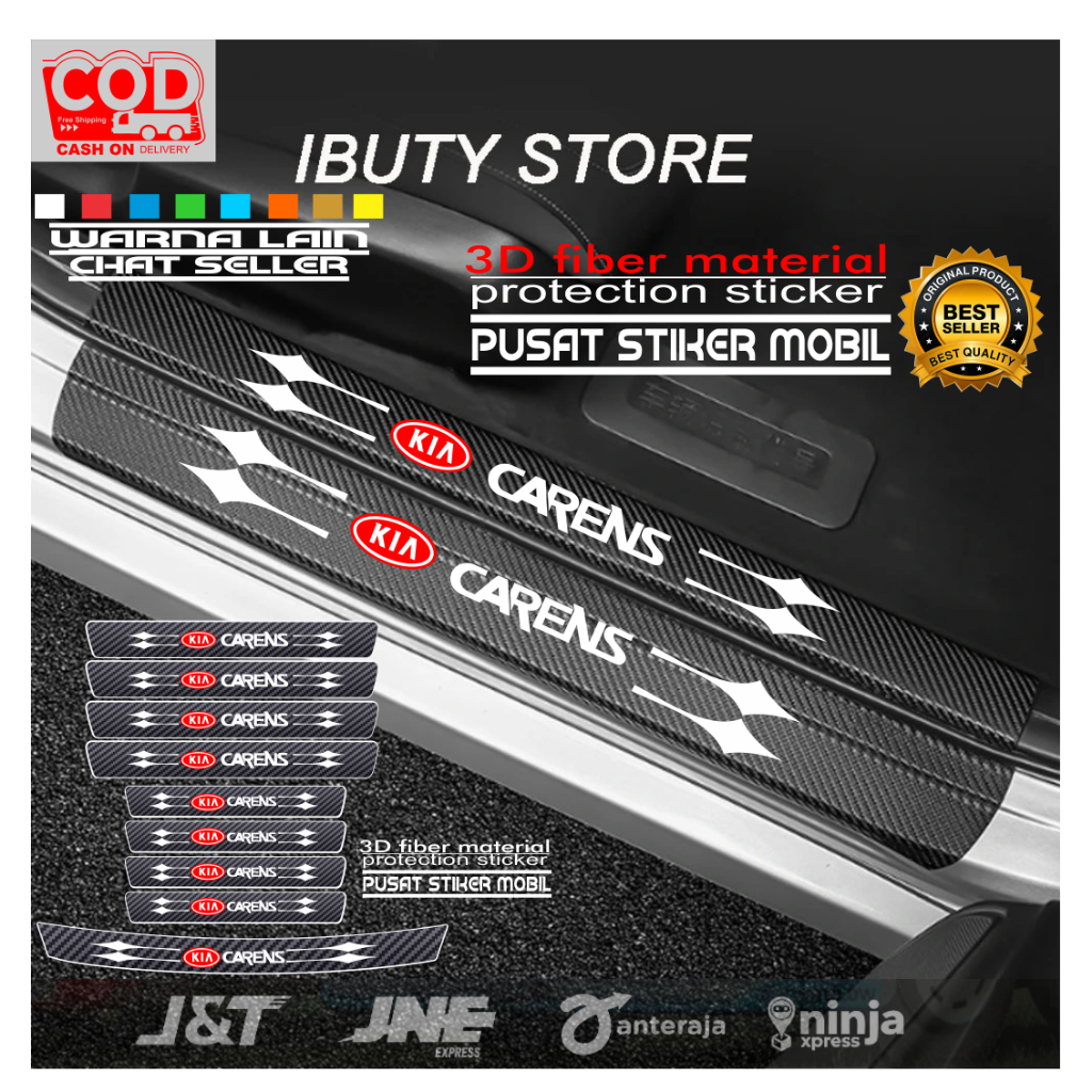 Jual Cutting Sticker Carbon D Stiker Pelindung Pijakan Kaki Bawah