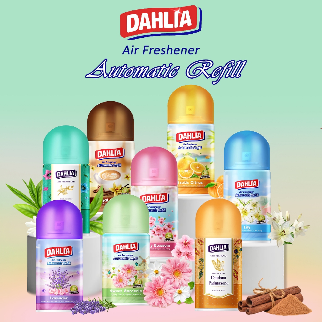 Jual DAHLIA Air Freshener Pengharum Ruangan Automatic Refill 225ml