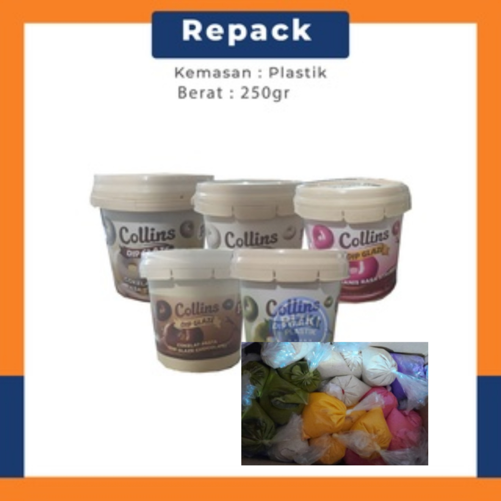 Jual Dip Glaze Collins Glaze Repack Gr Bekasi Shopee Indonesia