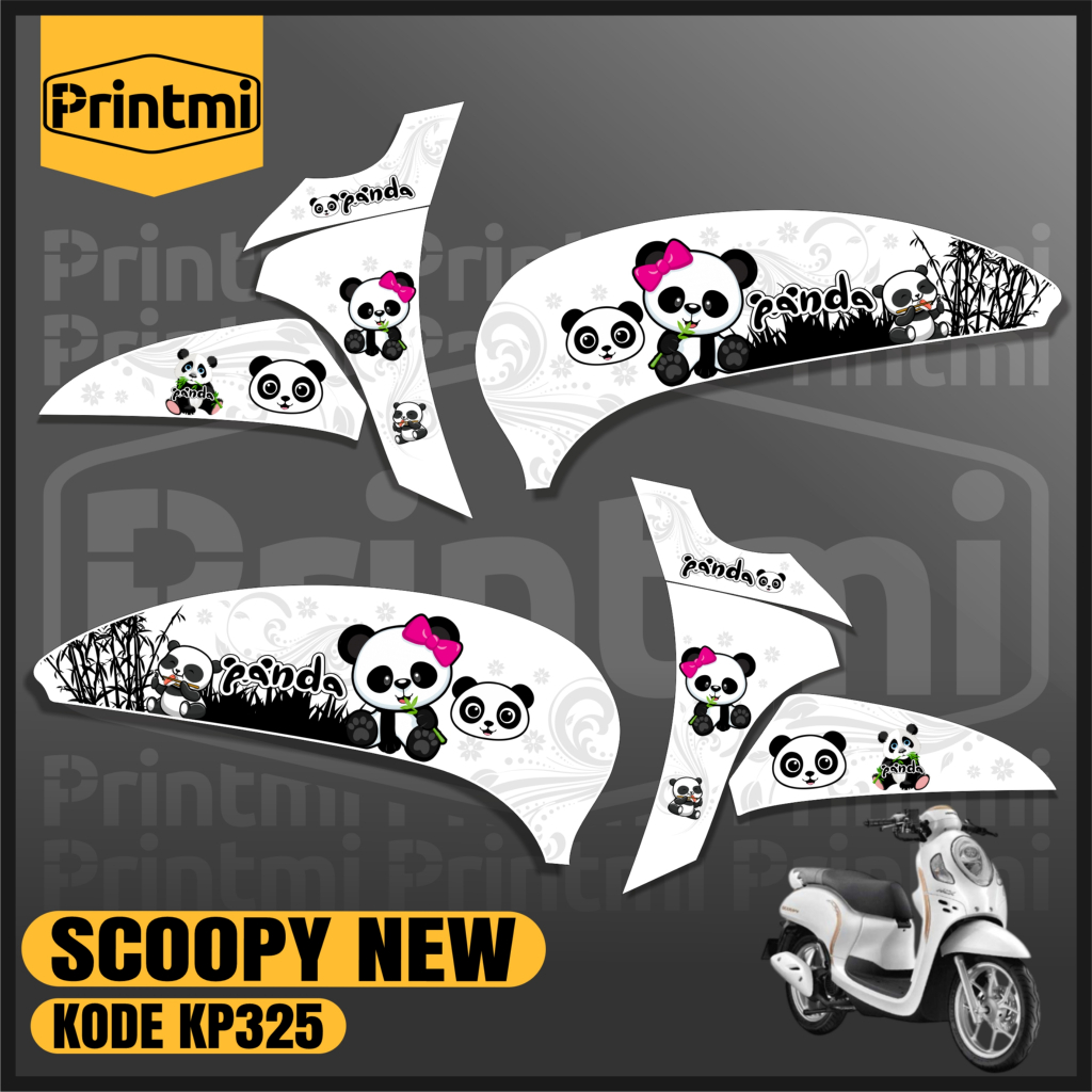 Jual Stiker Striping Motor Scoopy 2021 2022 2023 2024 Panda Prestige