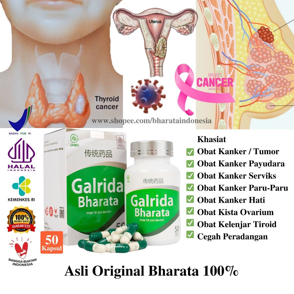 Jual Obat Kanker Tumor Ampuh GALRIDA BHARATA Obat Kista Serviks