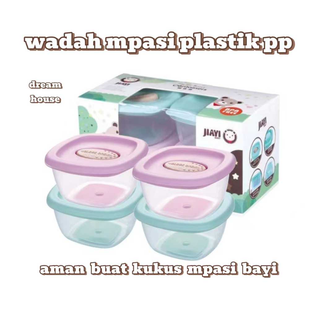 Jual Penyimpan Mpasi Bayi Wadah Kaldu Wadah Mpasi Bayi 4pcs