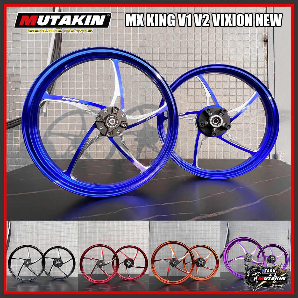 Jual MUTAKIN Kzr X5 Racing Pelek CNC VELG PNP Mx King V1 V2 VIXION NEW