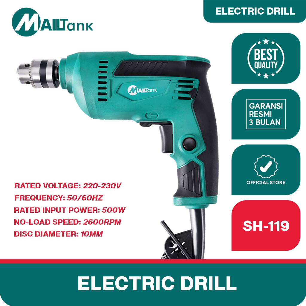 Jual Mailtank Sh Mesin Bor Listrik W Electric Drill Mm Dapat