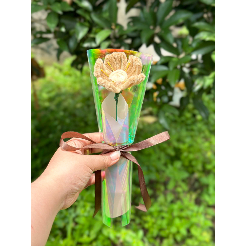 Jual VOL 2 TERMURAH Buket Mini Single Flowers Buket Kawat Bulu Bunga