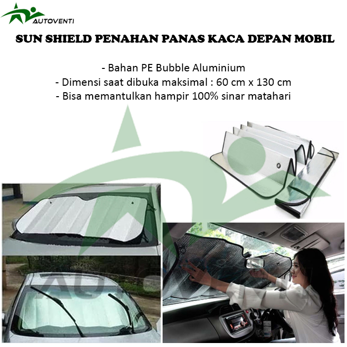 Jual Krey Sun Shield Penahan Pelindung Panas Kaca Depan Mobil Lipat