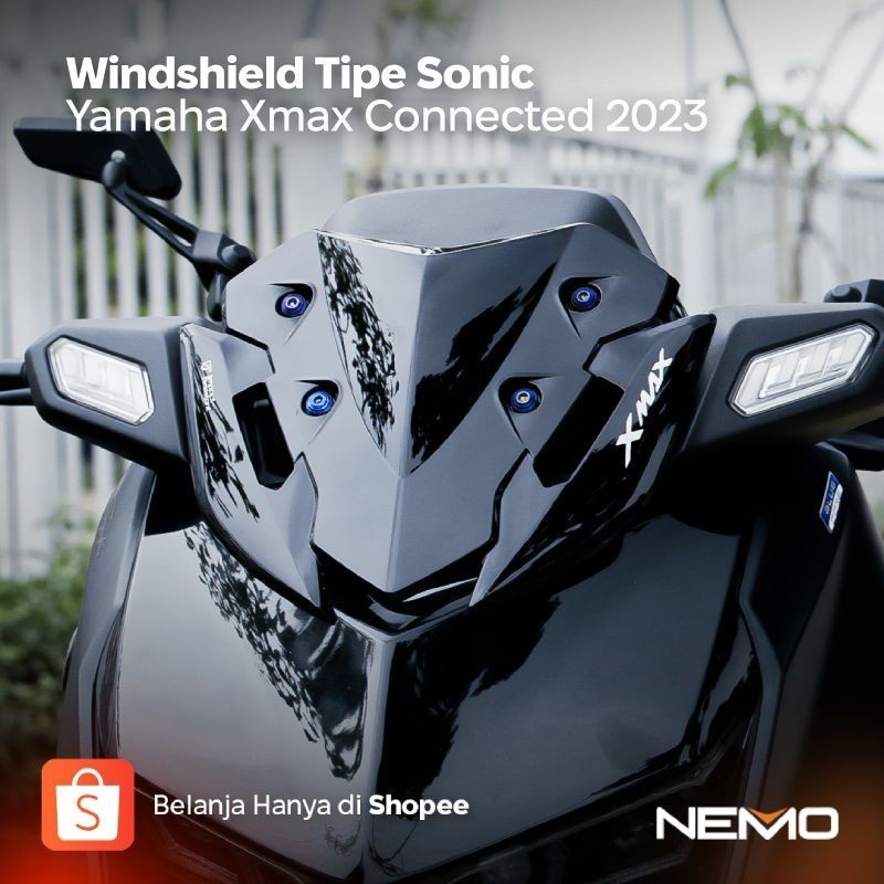 Jual NEMO Windshield Visor Yamaha Xmax Connected 2023 Tipe Sonic