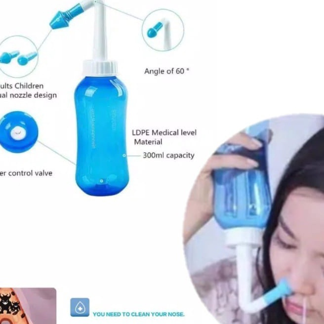 Jual Pilihan Botol Nasal Alat Cuci Hidung Nasal Rinse Gurah Hidung