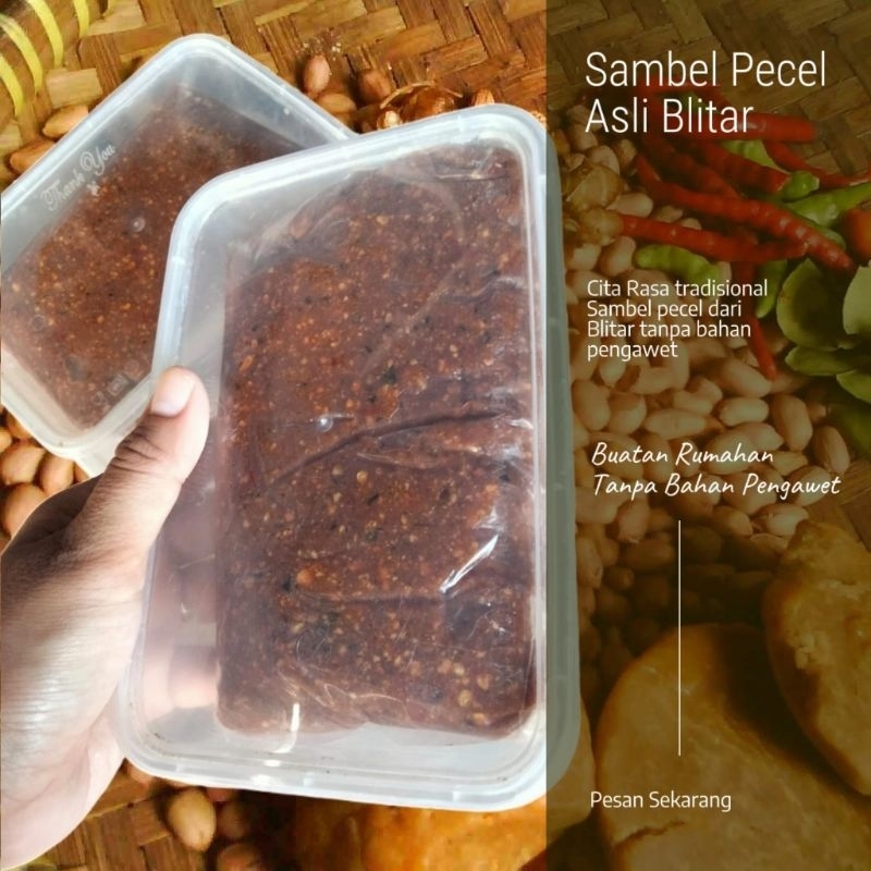 Jual Sambel Pecel Khas Blitar Buatan Rumahan Tanpa Bahan Pengawet 1Kg