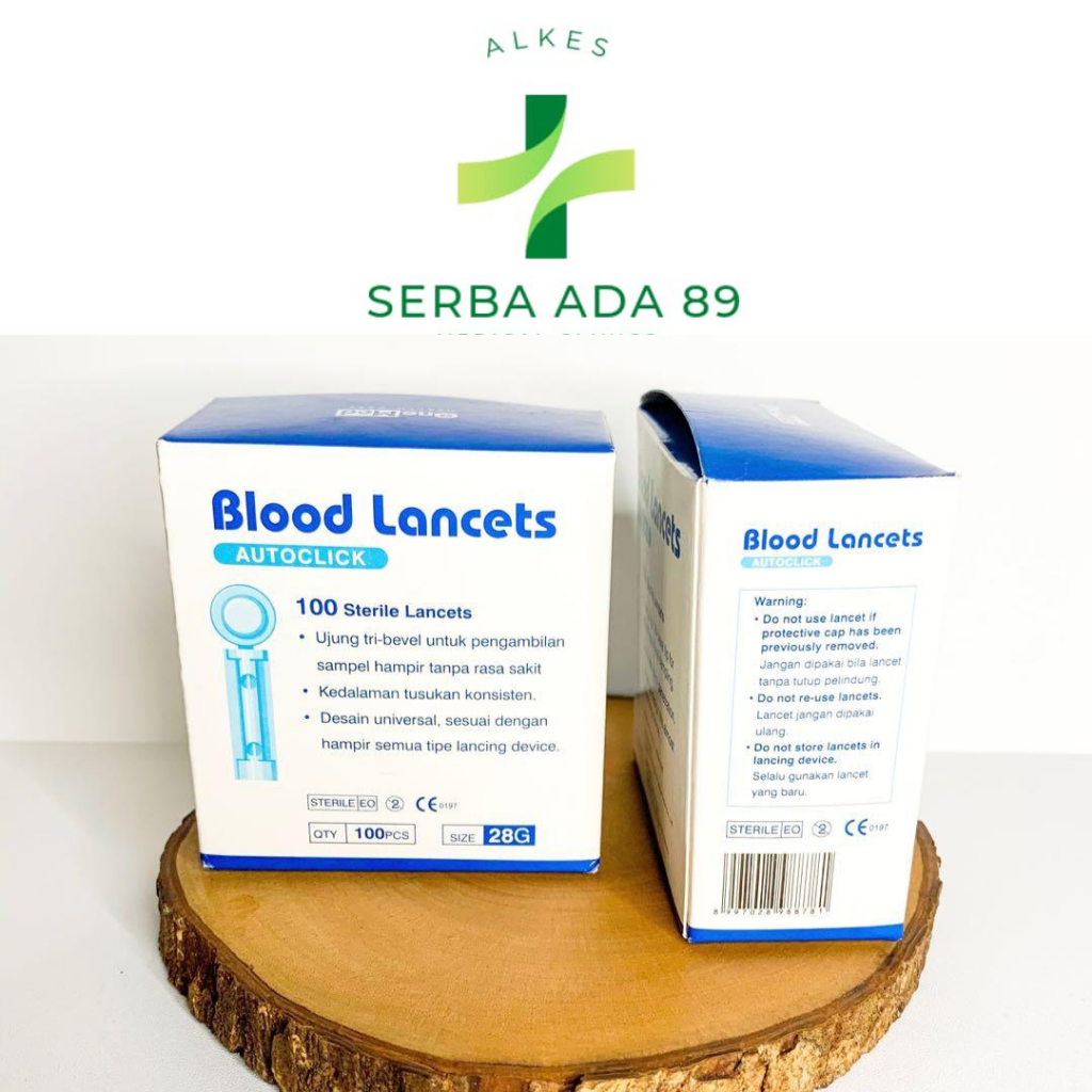 Jual Onemed Blood Lancet 28G Isi 100 Autoclick Shopee Indonesia