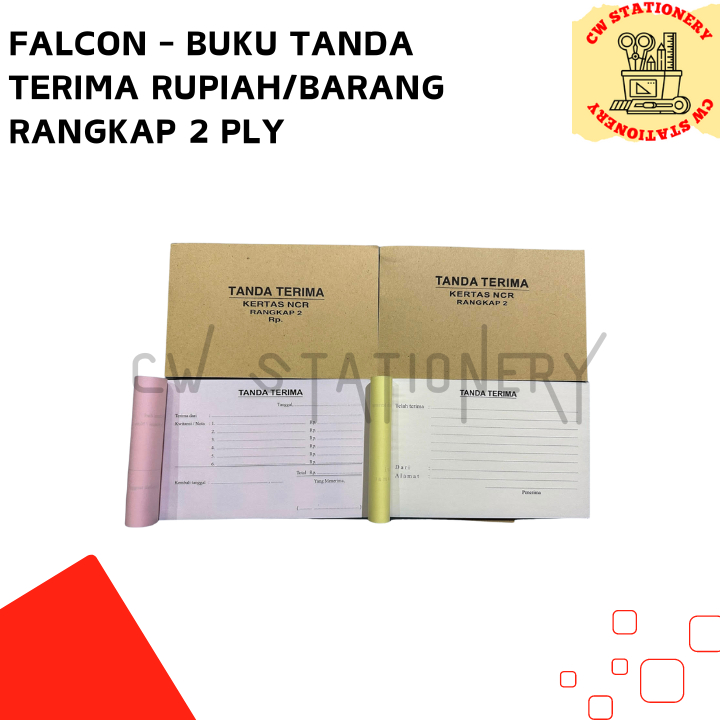 Jual Falcon Buku Tanda Terima Rupiah Barang NCR Kecil Rangkap 2 Ply