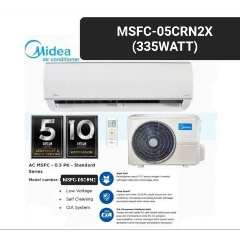 Jual Ac Midea Msfc Crn X Pk Ac Midea Pk Ac Pk Murah Ac Low