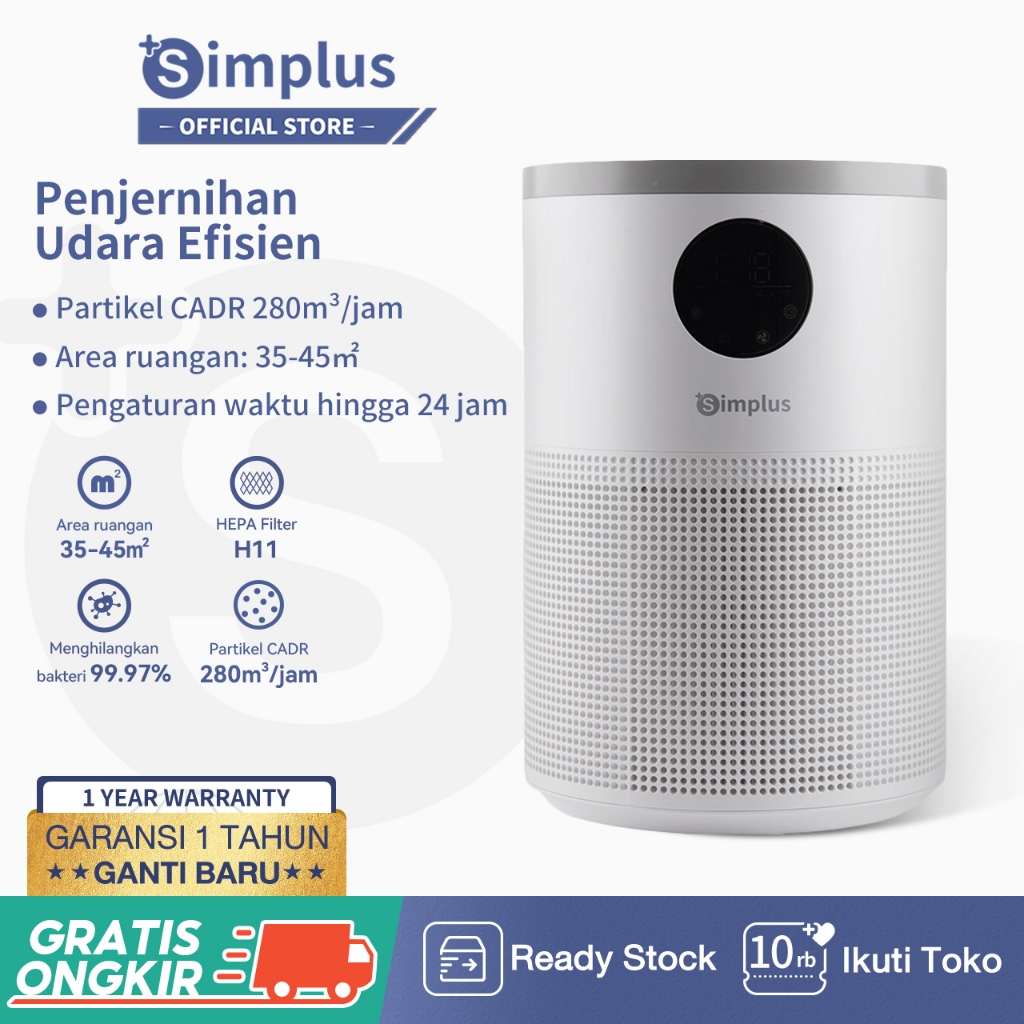 Jual Simplus Penjernih Udara Air Purifier True Hepa Filter H Rumah