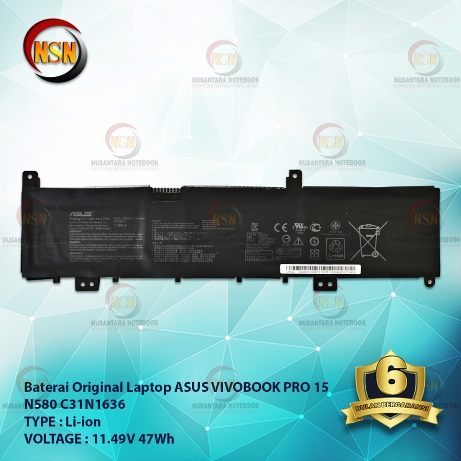 Jual Baterai Original Asus Vivobook Pro X N N V N G C N