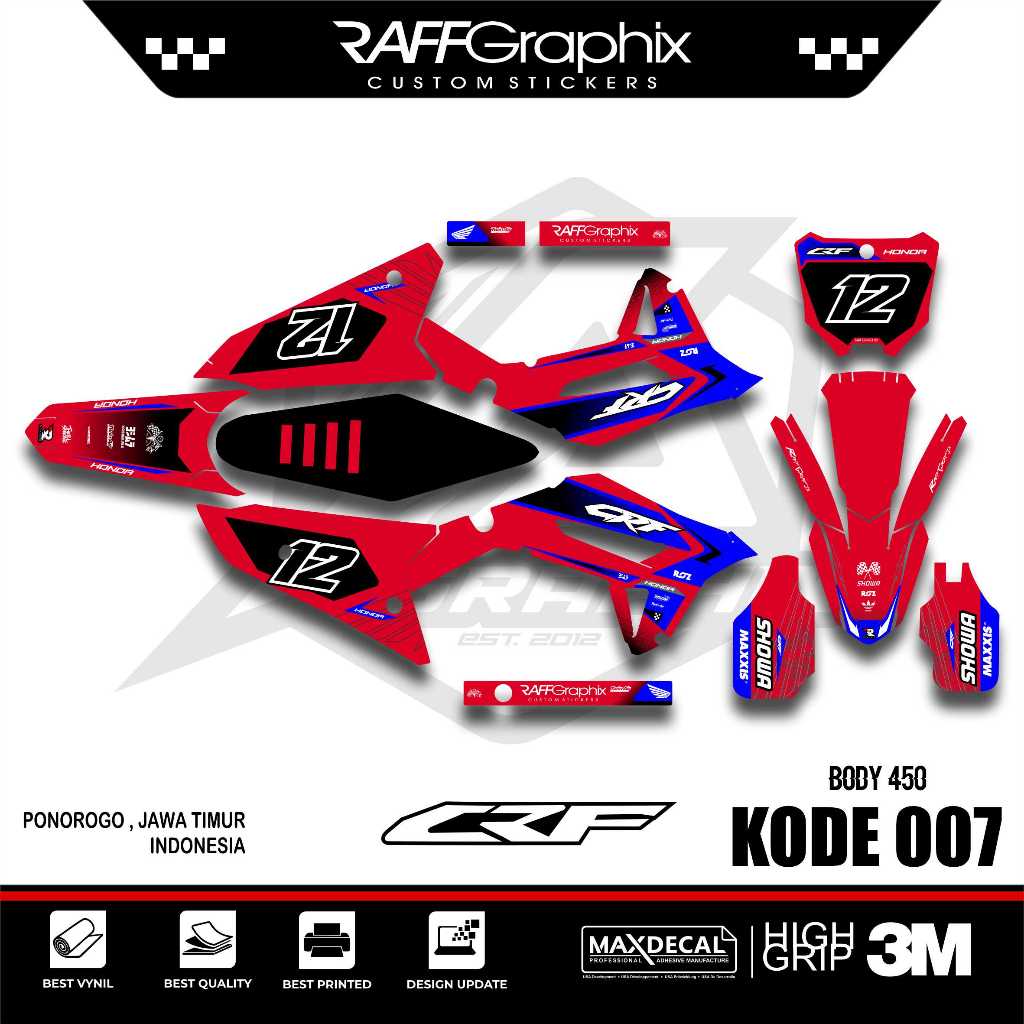 Jual Decal Crf Kodde Decal Crf Body Crf Hrv Shopee