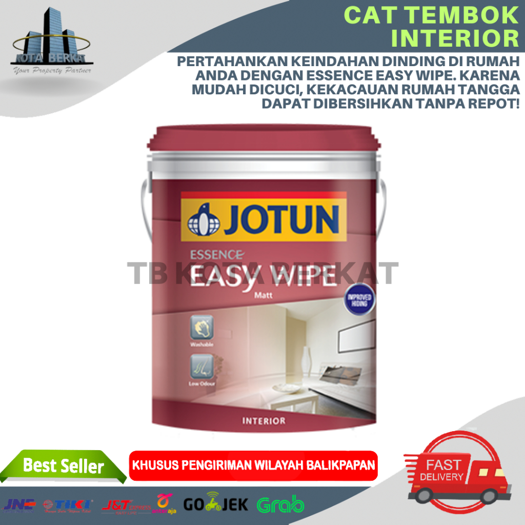 Jual CAT TEMBOK INTERIOR JOTUN ESS EASY WIPE WHITE 3 5L Shopee