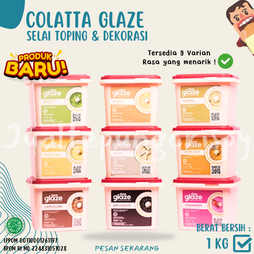 Jual Colatta Glaze Selai Roti Topping Selai Colatta Glaze Premium