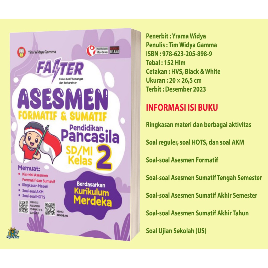 Jual BUKU RINGKASAN MATERI DAN LATIHAN SOAL FASTER ASESMEN FORMATIF DAN