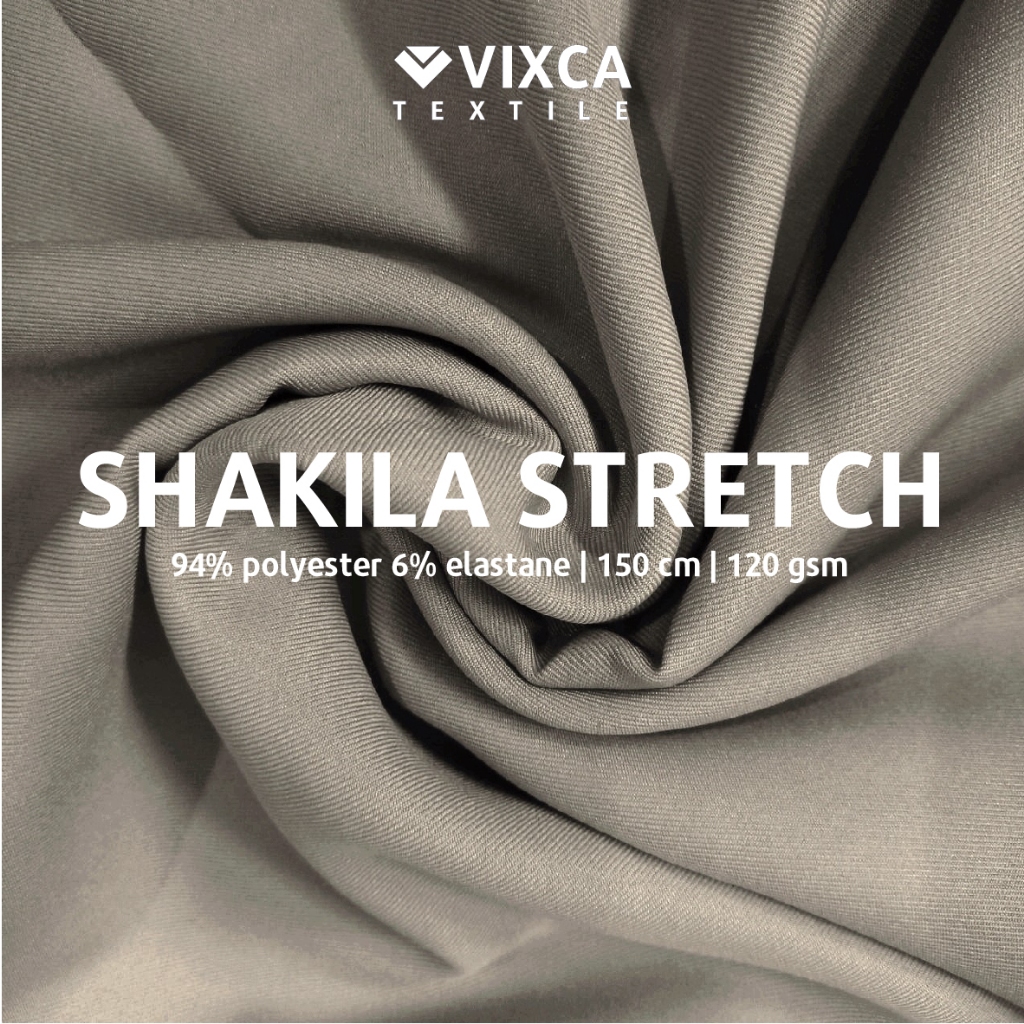 Jual Per M Kain Bahan Shakila Stretch Lebar Cm Samira Syakila