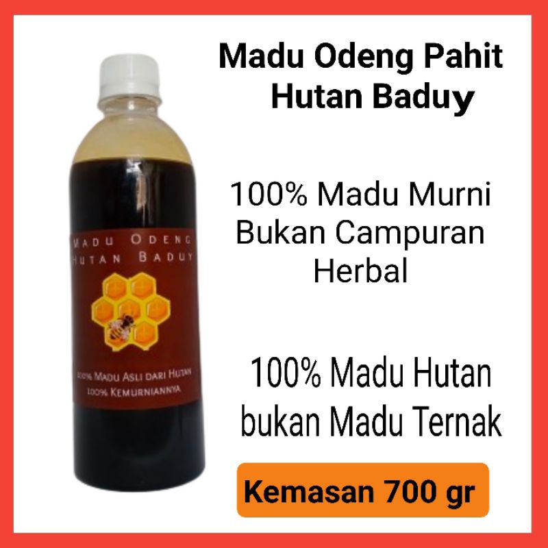 Jual Madu Odeng Hitam Pahit Hutan Baduy Asli Dan Murni 100 Kemasan 700