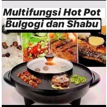 Jual Multyfunchtion Hot Pot M Panggangan Bbq Grill Plate Panci