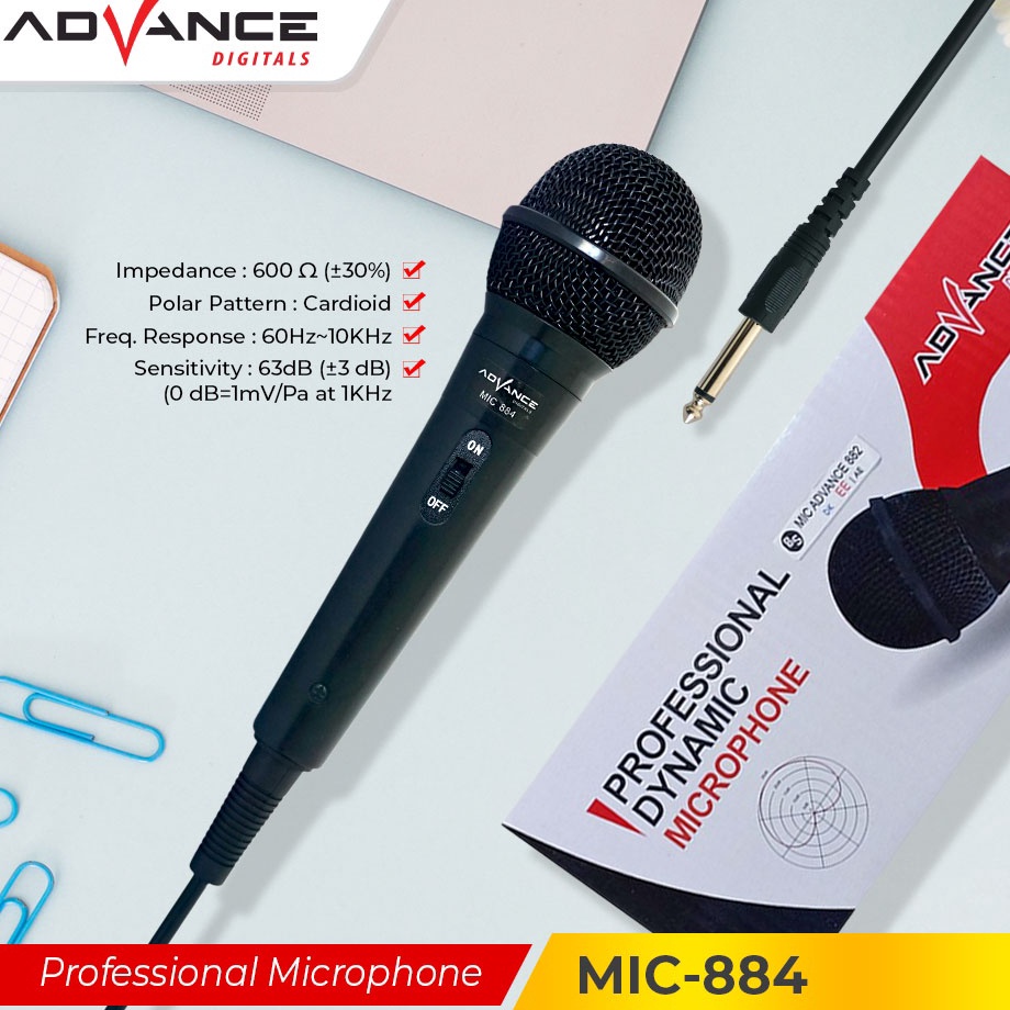 Jual Ij Advance Mic Karaoke Profesional Dynamic Microphone Mic Kabel