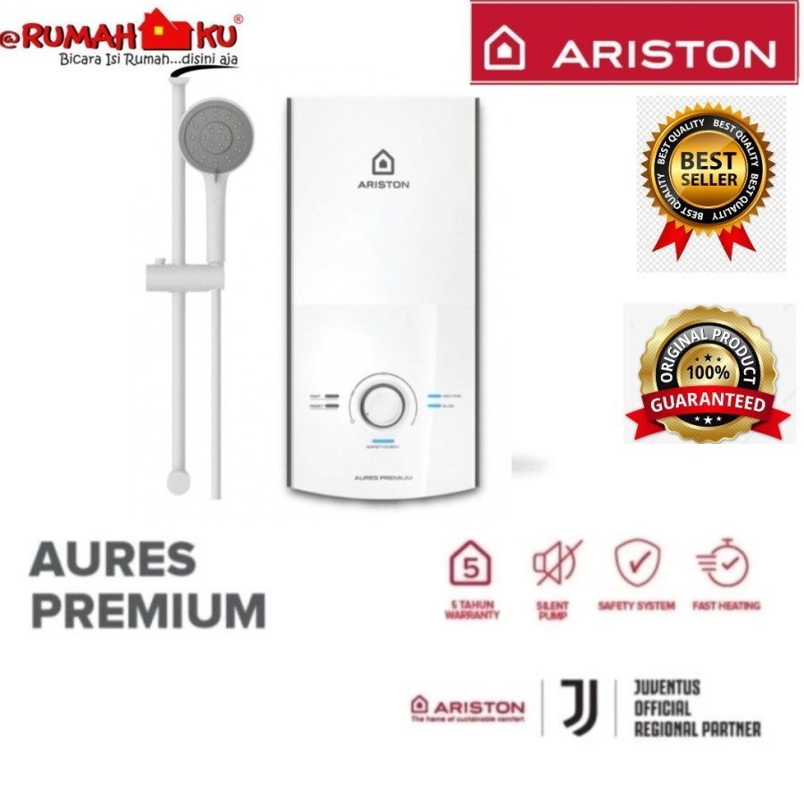 Jual ARISTON Instant Water Heater AURES PREMIUM 2400 Watt Tanpa Tangki