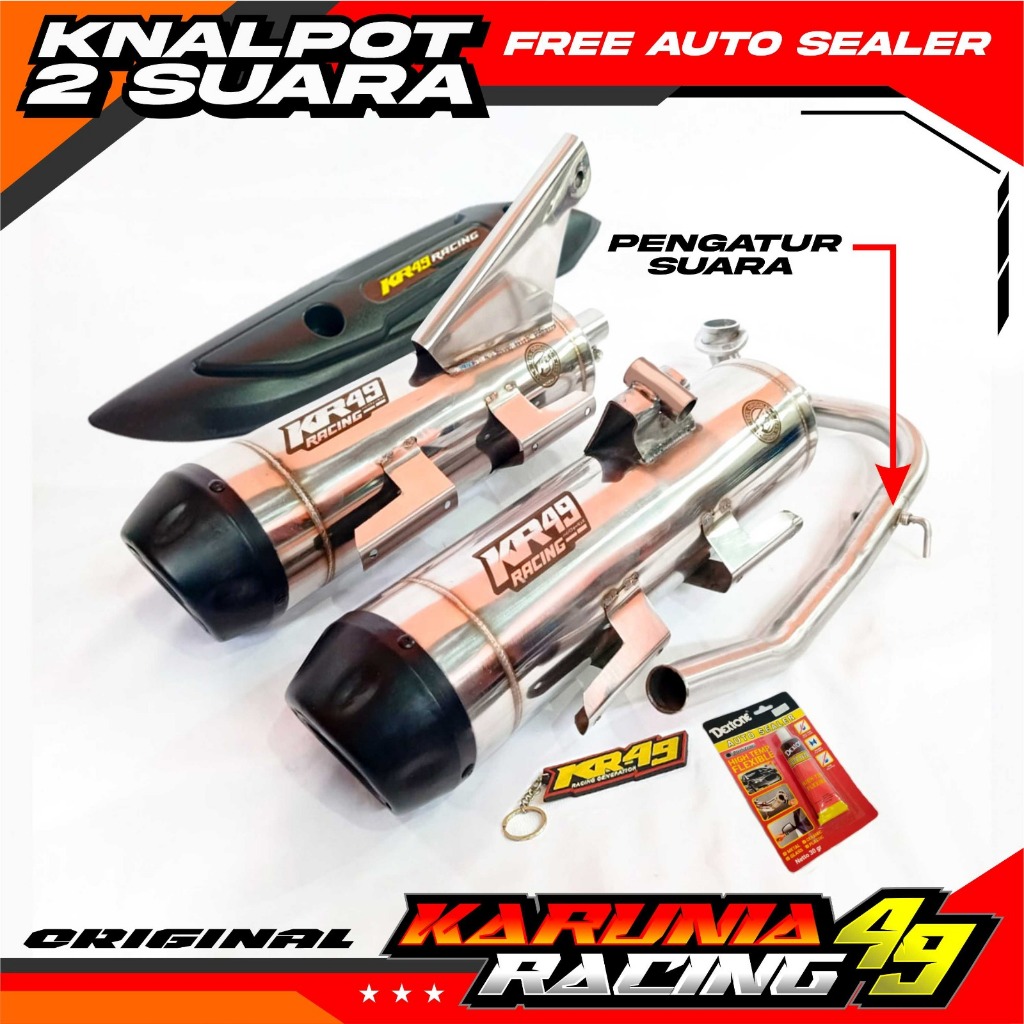 Jual Knalpot Dua Suara Kr Original Pnp Motor Beat Vario Scoopy Mio