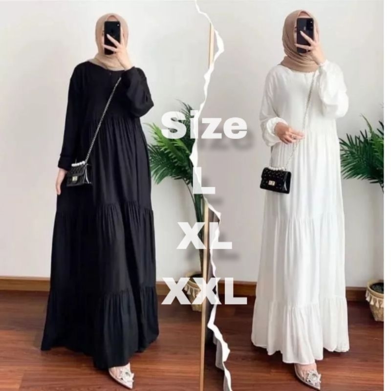 Jual Gamis Polos Rayon Gamis Rayon Susun Busui Friendly Gamis Rayon