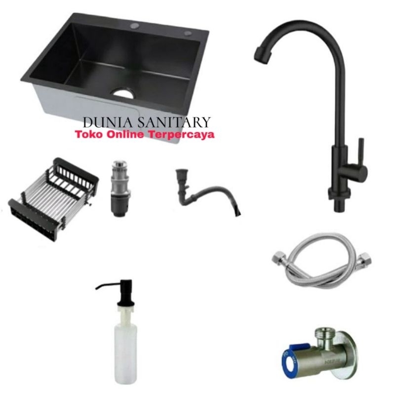 Jual Promo Paket Kitchen Sink Stainless Sus Handmade Hm