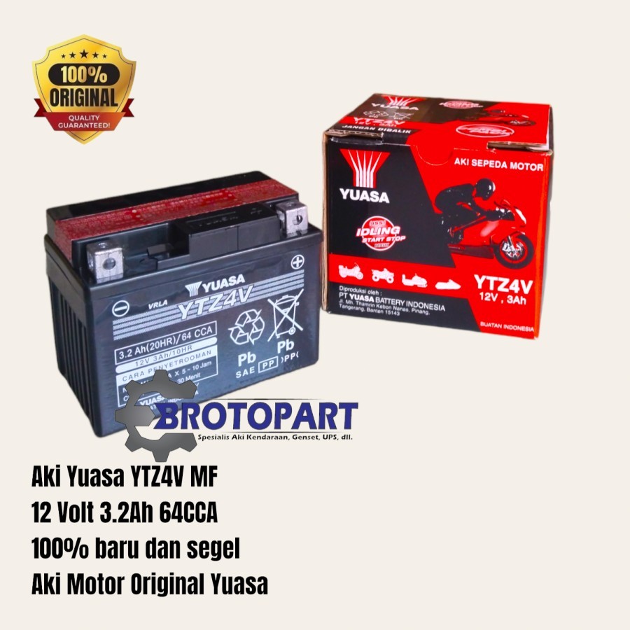 Jual AKI ACCU MOTOR HONDA BEAT SCOOPY GENIO VARIO 110 SPACY YUASA