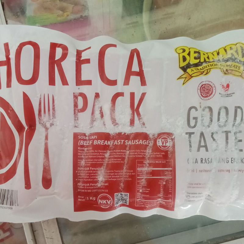 Jual Sosis Sapi Bernardi Horeca Pack Vp Kg Shopee Indonesia