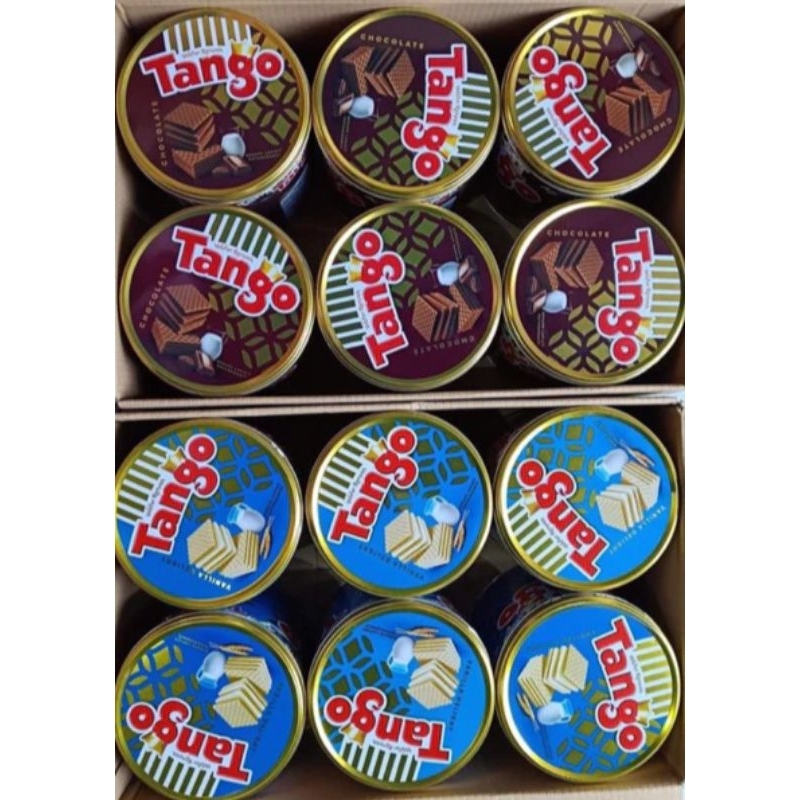 Jual Wafer Tango Vanilla Coklat Kaleng 1 Dus Isi 6 Kaleng Shopee