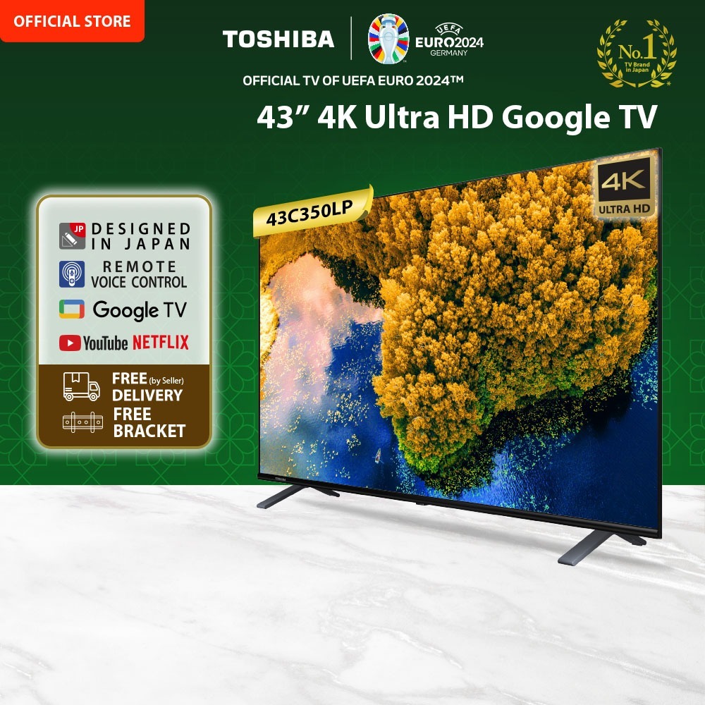 Jual TOSHIBA 43C350LP Google TV 4K UHD HDR 43 Inch 43C350 FREE BRACKET